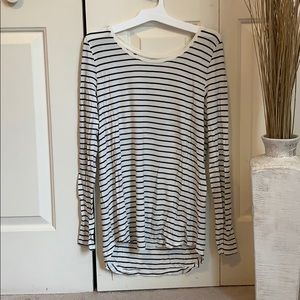 black striped long sleeve shirt